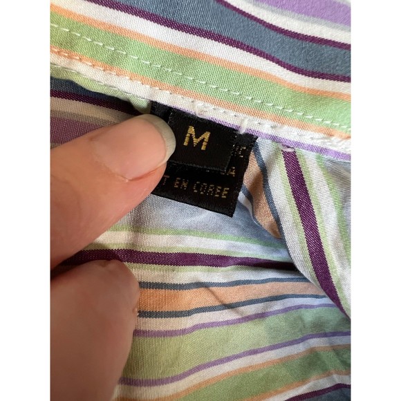 Bugatchi‎ Uomo striped Button down size M men’s - Picture 5 of 7